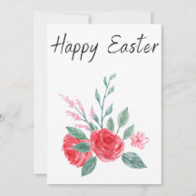 Osterkarte - Osterhasen und Küken