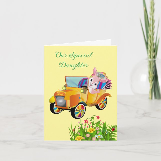 Osterkarte Special Daughter Holiday Card Feiertagskarte (Vorderseite)