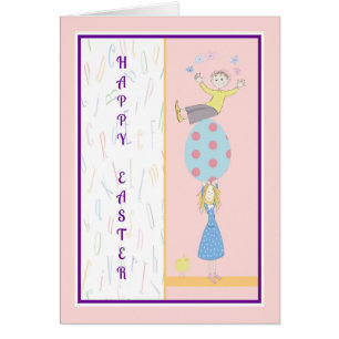 Osterkarte von den Eltern zu ihren Kindern