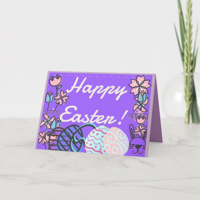 Osterkartendesign Feiertagskarte (Vorderseite)