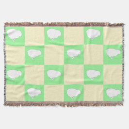 Osterkarton-Muster mit Motiv für Weißkick Decke