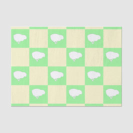 Osterkarton-Muster mit Motiv für Weißkick Seidenpapier