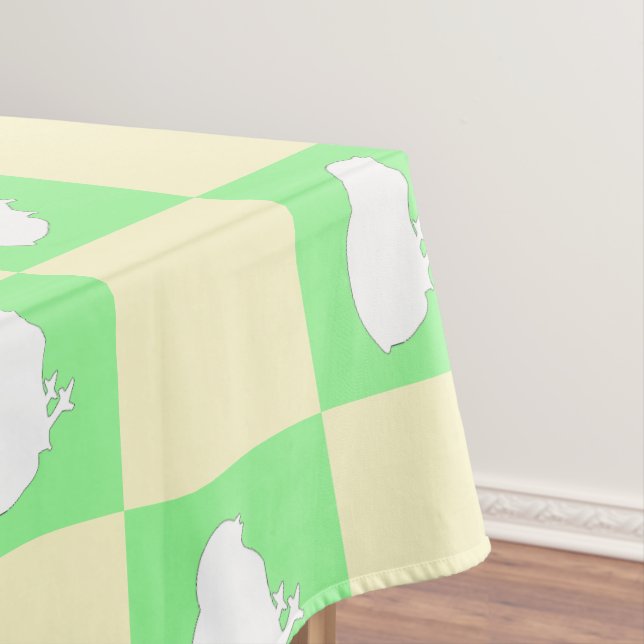 Osterkarton-Muster mit Motiv für Weißkick Tischdecke (Beispiel)