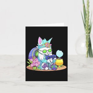 Osterkatze Bunny Funny Gamer Video Game Boys Girls Karte