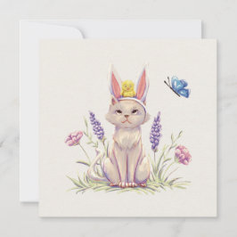Osterkatze Karte