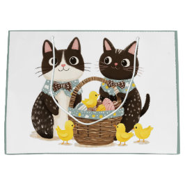 Osterkatzen Osterkörbe Kindermädchen Große Geschenktüte