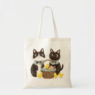 Osterkatzen Osterkörbe Kindermädchen Tragetasche