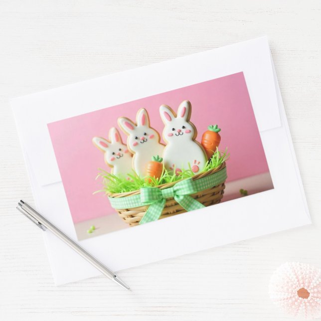 Osterkekse Klassische Rundkleber Rechteckiger Aufkleber (Von Creator hochgeladen)