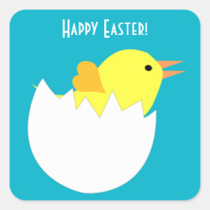 Osterkeule Quadratischer Aufkleber