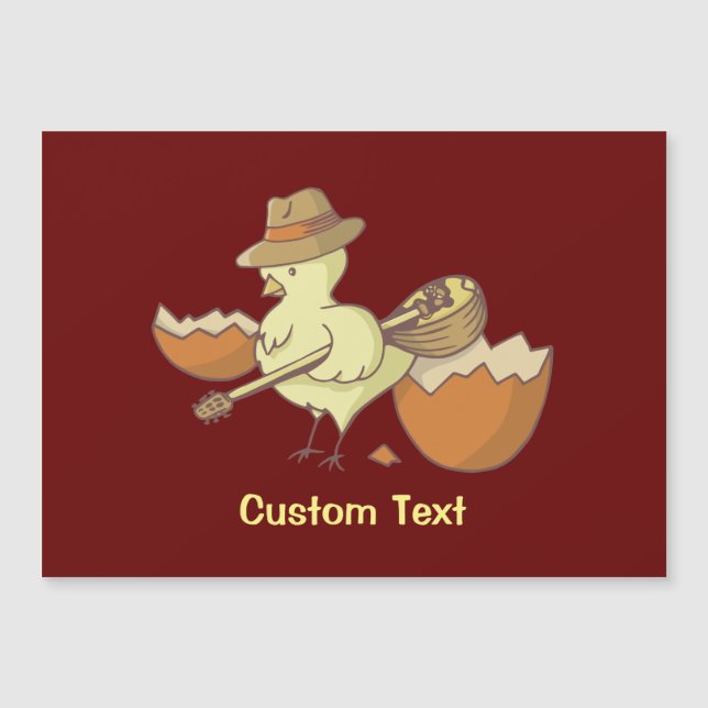 Osterkick mit Bouzouki Magnetkarte (Vorderseite)