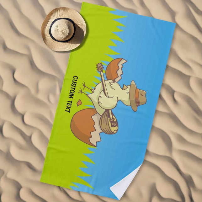 Osterkick mit Bouzouki Strandtuch (Von Creator hochgeladen)