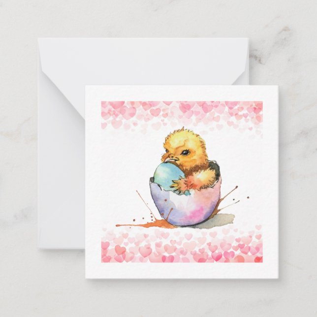 Osterkick (Postkartenart) Gruß Mitteilungskarte (Vorderseite)