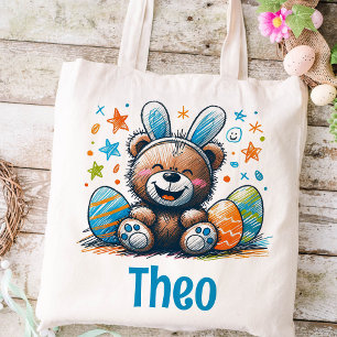 Osterkids Name Boys Bunny Teddy Bären Tragetasche