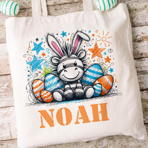 Osterkids Name Boys Bunny Zebra Tragetasche