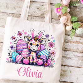 Osterkids Name Girls Bunny Giraffe Tragetasche