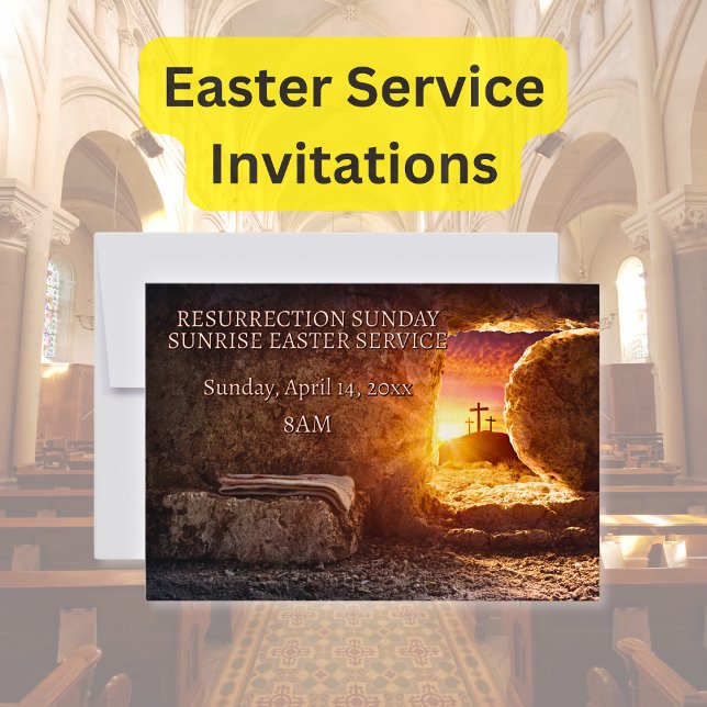 Osterkirche Sonnenaufgang Rodelbahn Einladung (Von Creator hochgeladen)