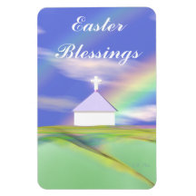 Osterkirche und Regenbogen