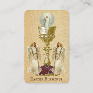 Osterkirchliche Paschal-Gebetskarte Visitenkarte