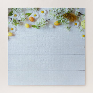 Osterkirschmuck: Gelbe Eier. Puzzle