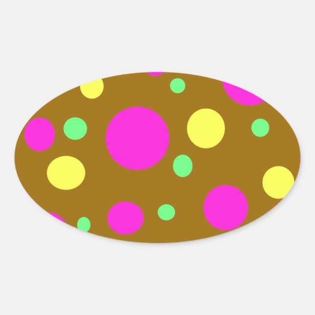 Osterkleber Ovaler Aufkleber (Vorderseite)