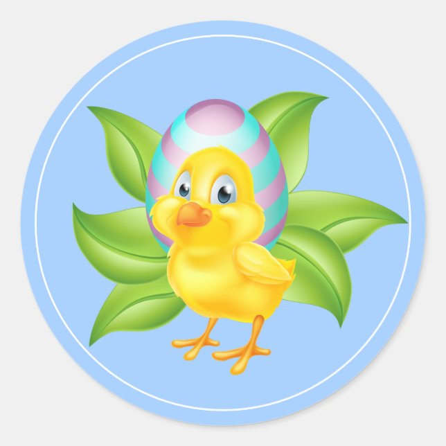 Osterkleber Runder Aufkleber (Vorderseite)