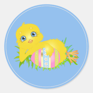 Osterkleber Runder Aufkleber