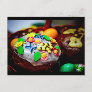 Osterkorb Feiertagspostkarte