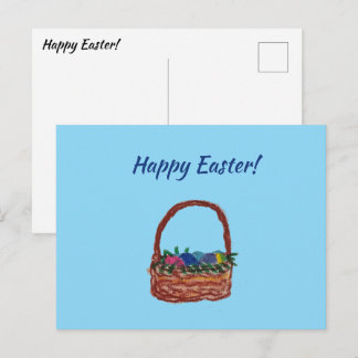 Osterkorb Postkarte
