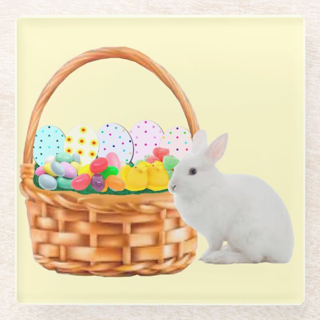 Osterkörbe und Untersetzer aus Sonnenglas (Vorderseite)