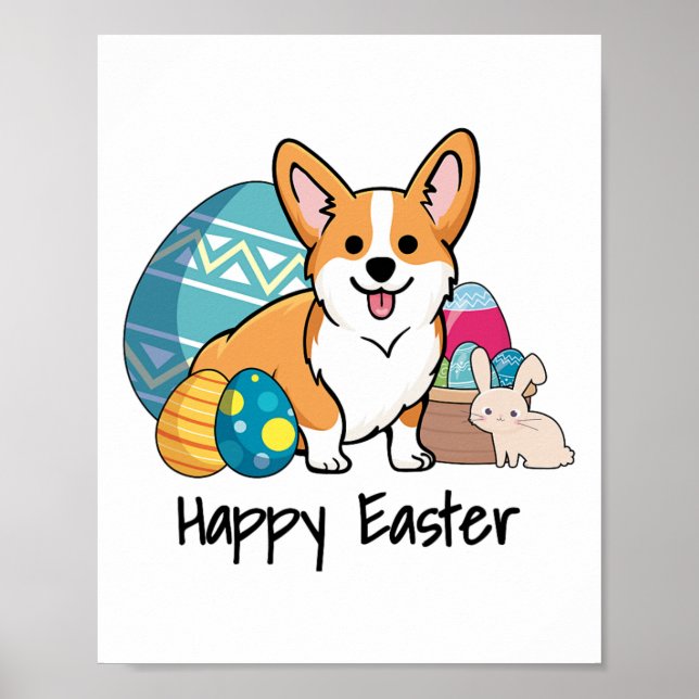 Osterkorgi Dog Happy Oaster Poster (Vorne)