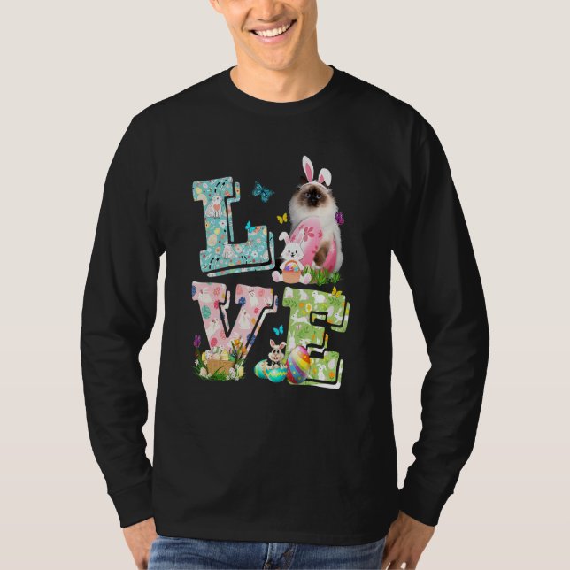 Osterkostüm Birman Cat T-Shirt (Vorderseite)