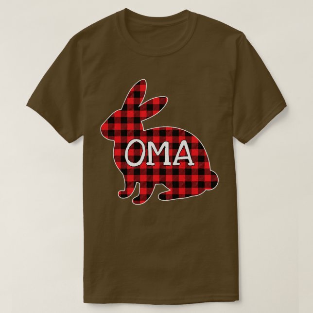 Osterkostüm Rot Karierte Sonnenbrille Grafik  T-Shirt (Design vorne)