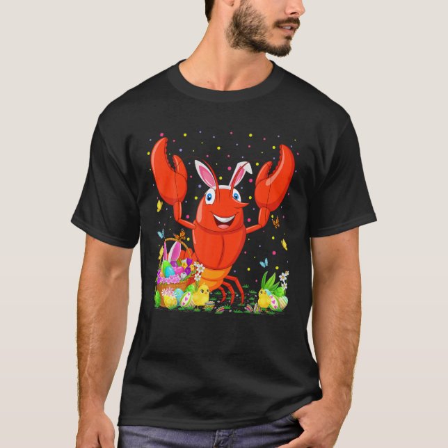 Osterkrabbe Bunny Egg Jagd Crawfish Ostern T-Shirt (Vorderseite)