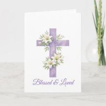Osterkreuz-Aquarell-Blumen-Muttertag 