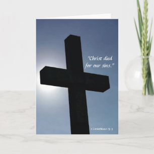 Osterkreuz Christus starb für unsere Sünden I Feiertagskarte