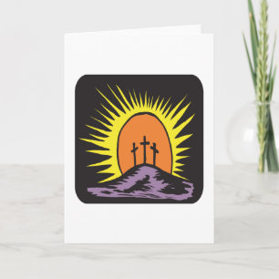 Osterkreuz Feiertagskarte