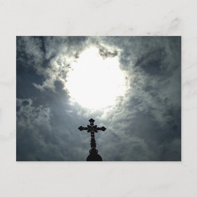 Osterkreuz Feiertagspostkarte (Vorderseite)