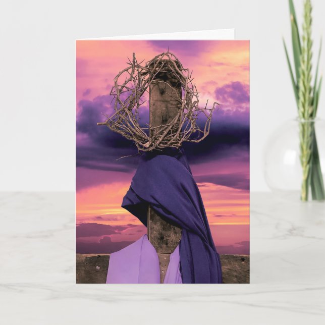 Osterkreuz Karte (Vorderseite)