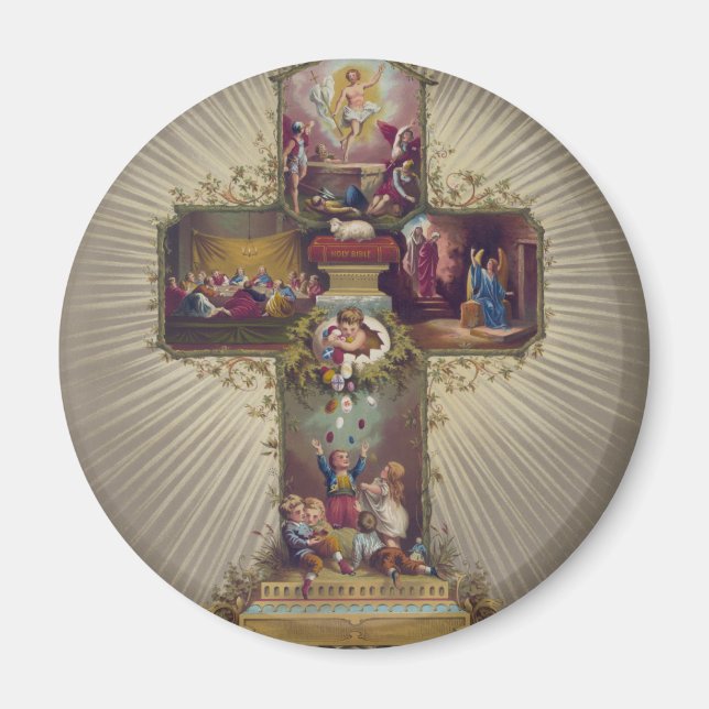 Osterkreuz Magnet (Vorne)