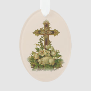 Osterkreuz Ornament