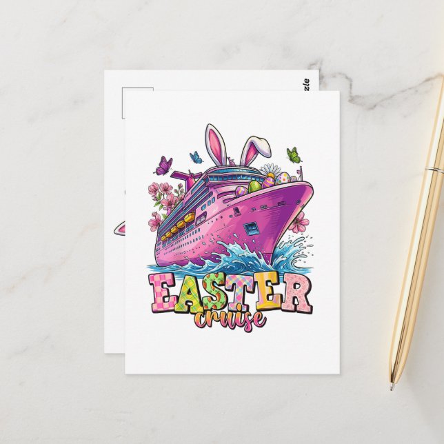 Osterkreuzfahrt 2026 postkarte (Vorderseite/Rückseite Beispiel)