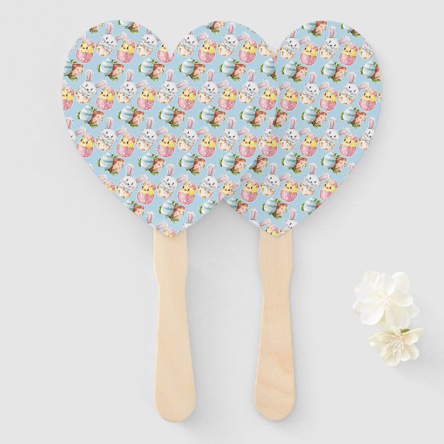 Osterkritter Hand Fans Fächer (Vorne und Hinten)
