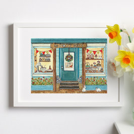 Osterkuchen Shop Farbe Poster