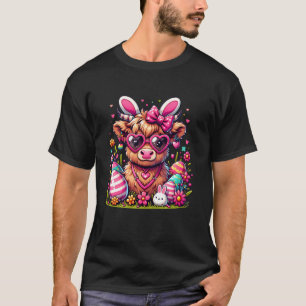 Osterkuh-Kunst Frauen Mädchen T-Shirt
