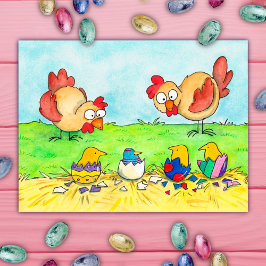 Osterküken-Grußkarte von Nicole Janes Postkarte