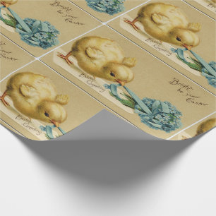 Osterküken im Vintage-Stil Geschenkpapier