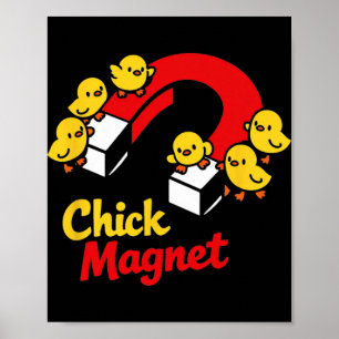 Osterküken-Magnet Lustiger Hühnerwitz Grafik _1 Poster