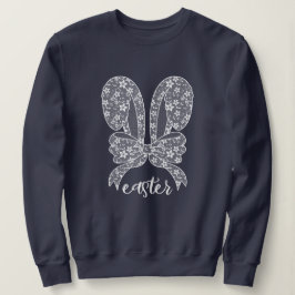 Osterlace Bunny Lace Oars Lace Bow Happy Oster Sweatshirt