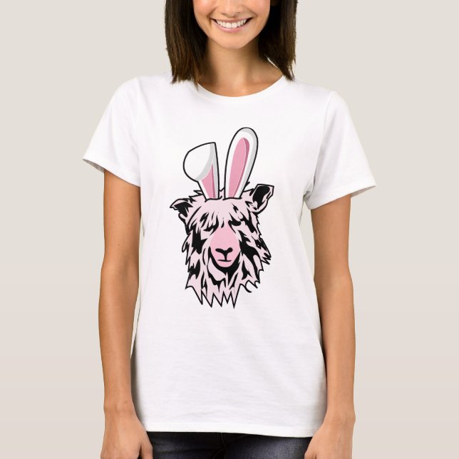 Osterlama / Alpaca mit sonnigen Ohren T-Shirt (Vorderseite)
