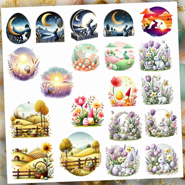 Osterlandschaften Aufkleber (Von Creator hochgeladen)